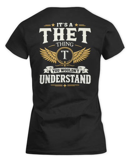 THET KT06-M008 It’s a [NAME] Thing – You Wouldn’t Understand | Personalized Vintage T-Shirt - Women's Standard T-Shirt - Black
