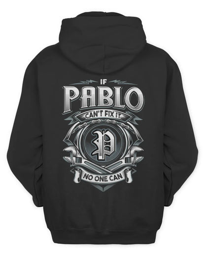 PABLO AP81-K4-626 - Personalized Ahmed Quote Apparel “If Ahmed Can't Fix It, No One Can” - Unisex Hoodie - Black