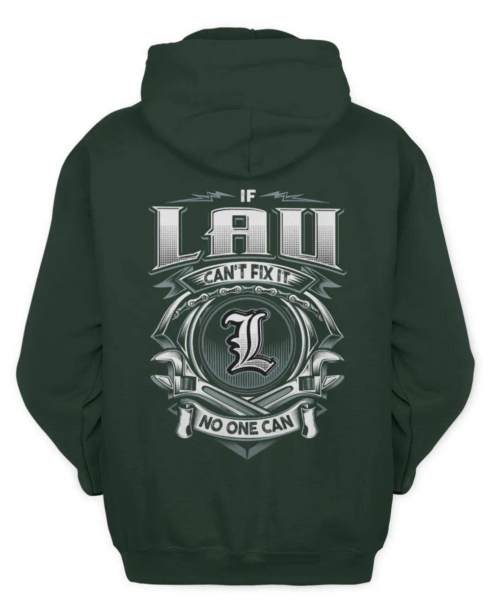 LAU AP81-K4-626 - Personalized Ahmed Quote Apparel “If Ahmed Can't Fix It, No One Can” - Unisex Hoodie - Forest Green