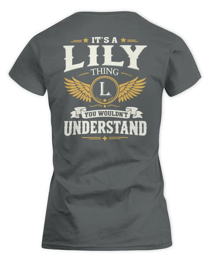 LILY KT06-M008 It’s a [NAME] Thing – You Wouldn’t Understand | Personalized Vintage T-Shirt - Women's Standard T-Shirt - Charcoal