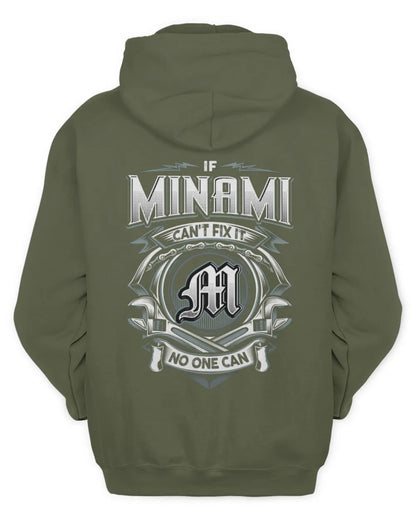 MINAMI AP81-K4-626 - Personalized Ahmed Quote Apparel “If Ahmed Can't Fix It, No One Can” - Unisex Hoodie - Military Green