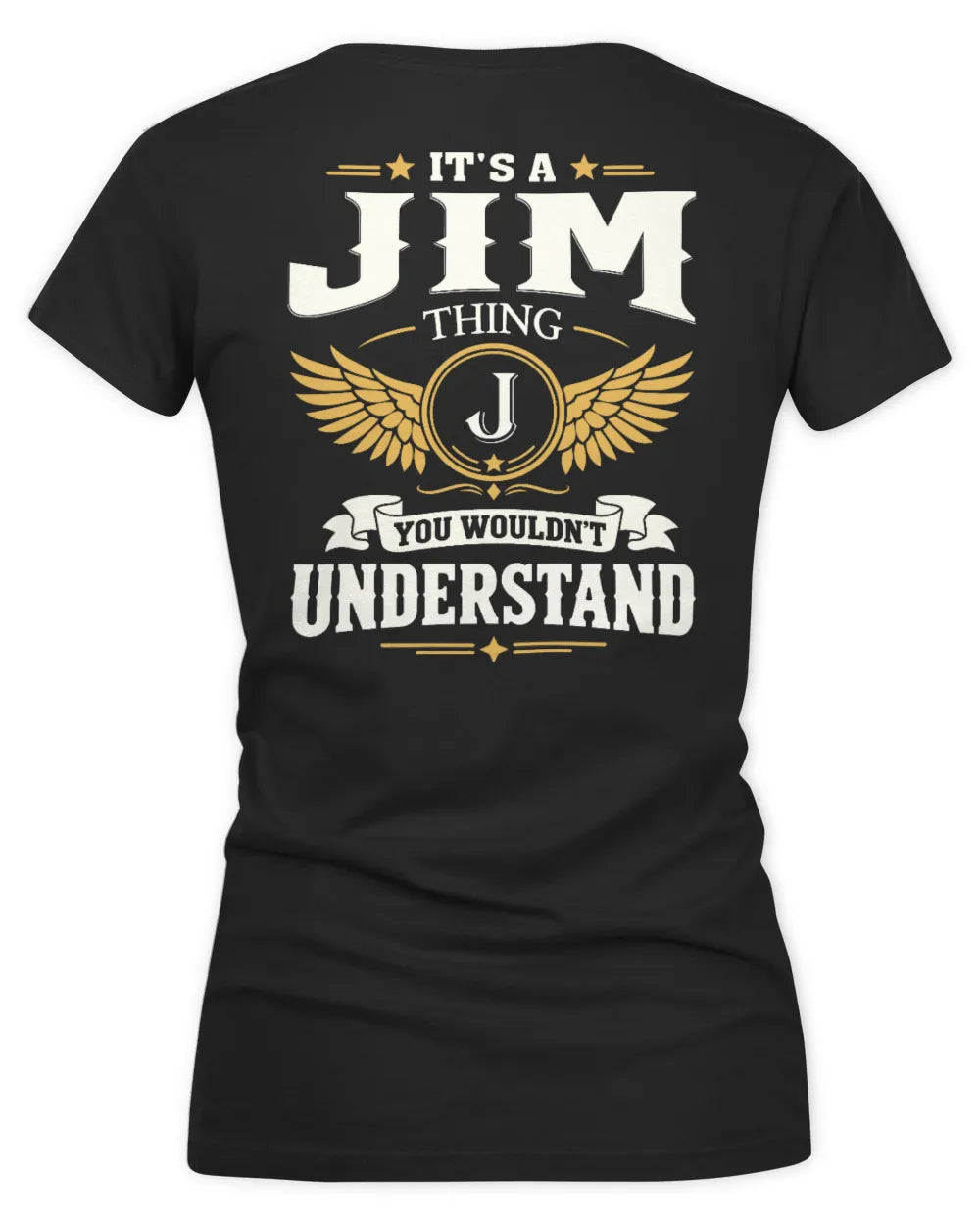 JIM KT06-M008 It’s a [NAME] Thing – You Wouldn’t Understand | Personalized Vintage T-Shirt - Women's V-Neck T-Shirt - Black