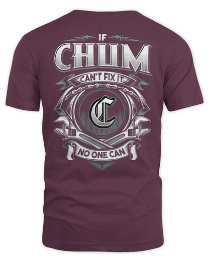 CHUM AP81-K4-626 - Personalized Ahmed Quote Apparel “If Ahmed Can't Fix It, No One Can” - Unisex Standard T-Shirt - Maroon