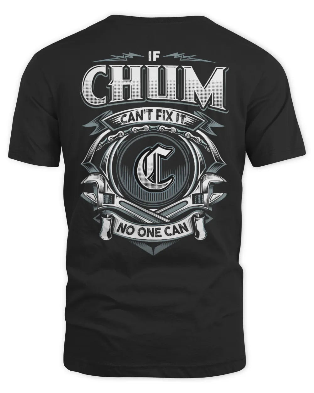CHUM AP81-K4-626 - Personalized Ahmed Quote Apparel “If Ahmed Can't Fix It, No One Can” - Unisex Standard T-Shirt - Black