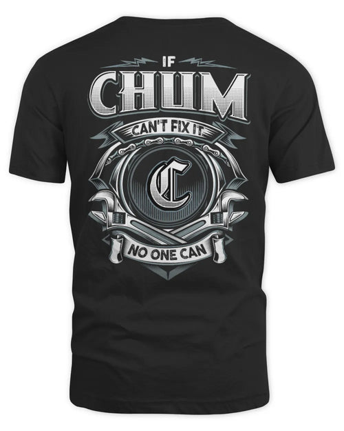 CHUM AP81-K4-626 - Personalized Ahmed Quote Apparel “If Ahmed Can't Fix It, No One Can” - Unisex Standard T-Shirt - Black