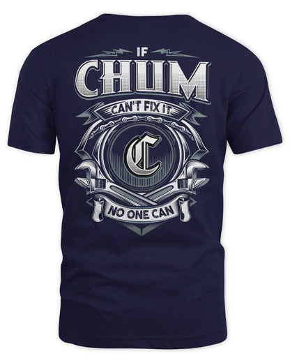 CHUM AP81-K4-626 - Personalized Ahmed Quote Apparel “If Ahmed Can't Fix It, No One Can” - Unisex Standard T-Shirt - Navy