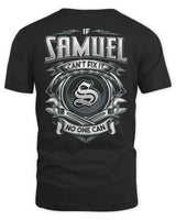 SAMUEL AP81-K4-626 - Personalized Ahmed Quote Apparel “If Ahmed Can't Fix It, No One Can” - Unisex Standard T-Shirt - Black