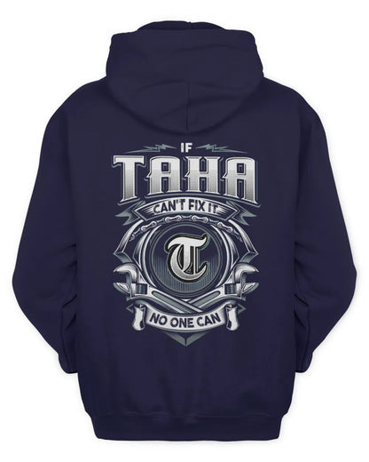 TAHA AP81-K4-626 - Personalized Ahmed Quote Apparel “If Ahmed Can't Fix It, No One Can” - Unisex Hoodie - Navy