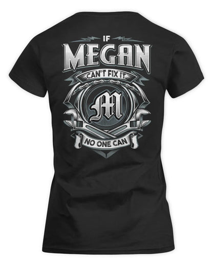 MEGAN AP81-K4-626 - Personalized Ahmed Quote Apparel “If Ahmed Can't Fix It, No One Can” - Women's Standard T-Shirt - Black