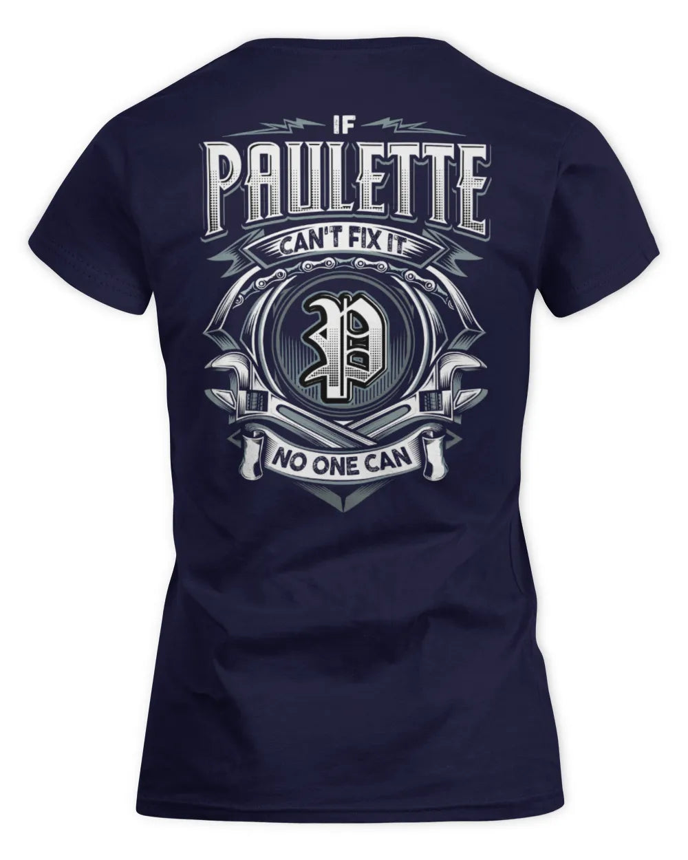 PAULETTE AP81-K4-626 - Personalized Ahmed Quote Apparel “If Ahmed Can't Fix It, No One Can” - Women's Standard T-Shirt - Navy