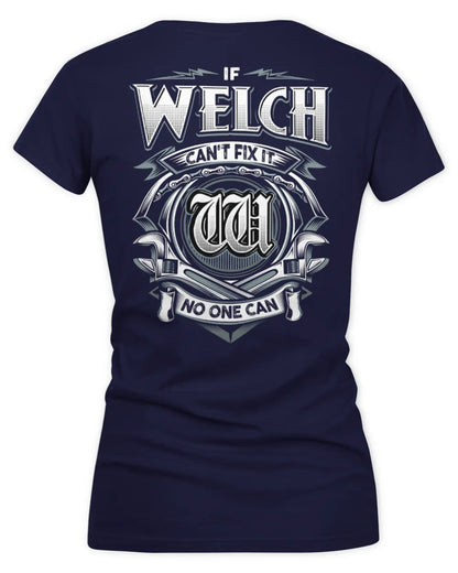 WELCH AP81-K4-626 - Personalized Ahmed Quote Apparel “If Ahmed Can't Fix It, No One Can” - Women's V-Neck T-Shirt - Navy