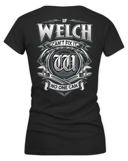 WELCH AP81-K4-626 - Personalized Ahmed Quote Apparel “If Ahmed Can't Fix It, No One Can” - Women's V-Neck T-Shirt - Black