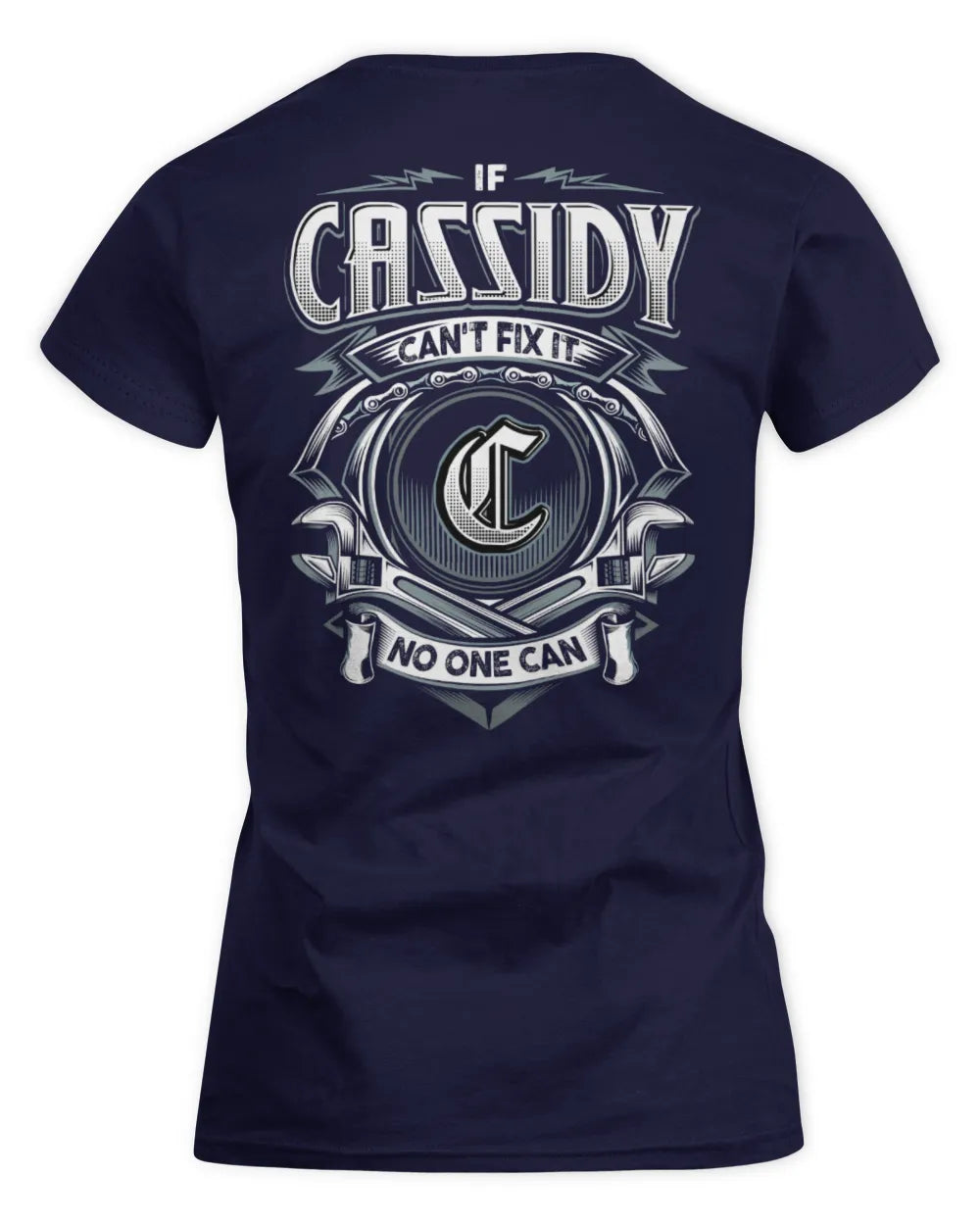 CASSIDY AP81-K4-626 - Personalized Ahmed Quote Apparel “If Ahmed Can't Fix It, No One Can” - Women's Standard T-Shirt - Navy