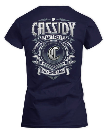 CASSIDY AP81-K4-626 - Personalized Ahmed Quote Apparel “If Ahmed Can't Fix It, No One Can” - Women's Standard T-Shirt - Navy