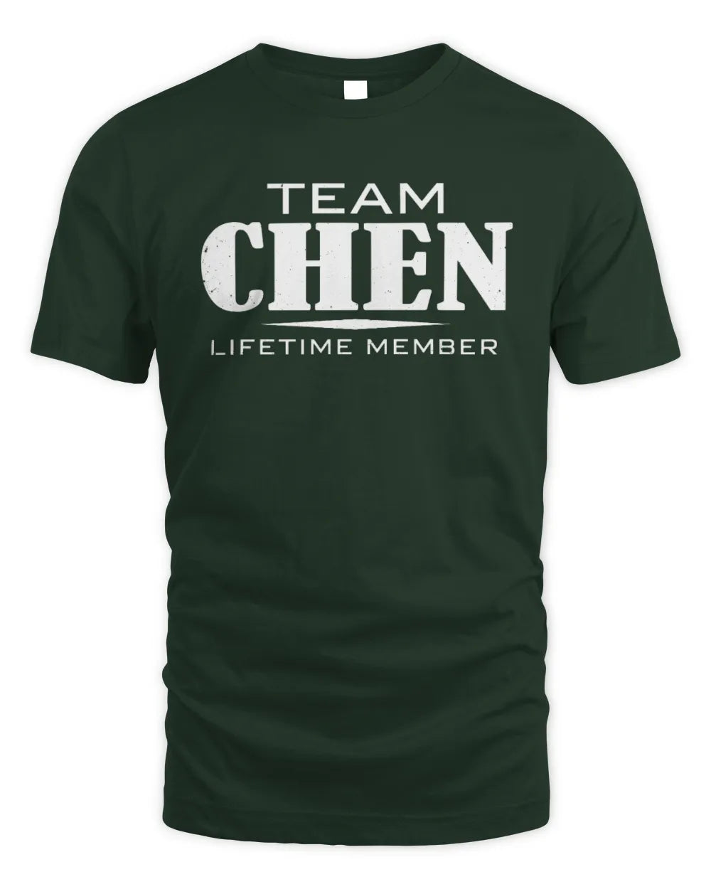CHEN BL62-K4-128 - Personalized “Team AARON Lifetime Member” - Unisex Standard T-Shirt - Forest Green