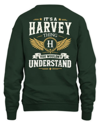 HARVEY KT06-M008 It’s a [NAME] Thing – You Wouldn’t Understand | Personalized Vintage T-Shirt - Unisex Sweatshirt - Forest Green