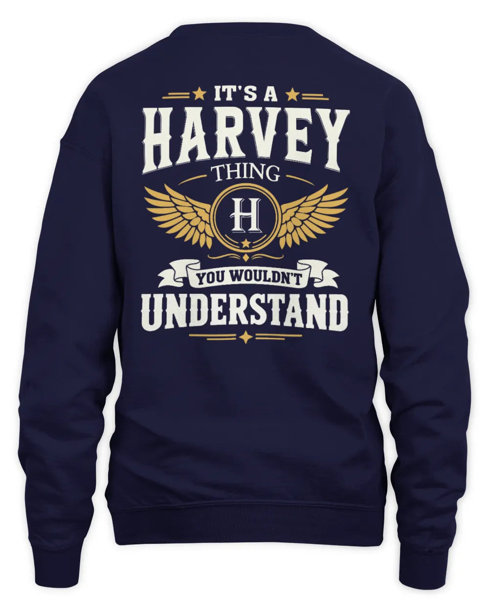HARVEY KT06-M008 It’s a [NAME] Thing – You Wouldn’t Understand | Personalized Vintage T-Shirt - Unisex Sweatshirt - Navy