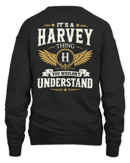 HARVEY KT06-M008 It’s a [NAME] Thing – You Wouldn’t Understand | Personalized Vintage T-Shirt - Unisex Sweatshirt - Black