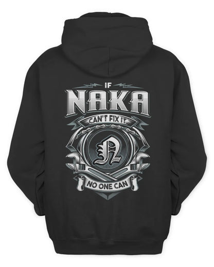 NAKA AP81-K4-626 - Personalized Ahmed Quote Apparel “If Ahmed Can't Fix It, No One Can” - Unisex Hoodie - Black