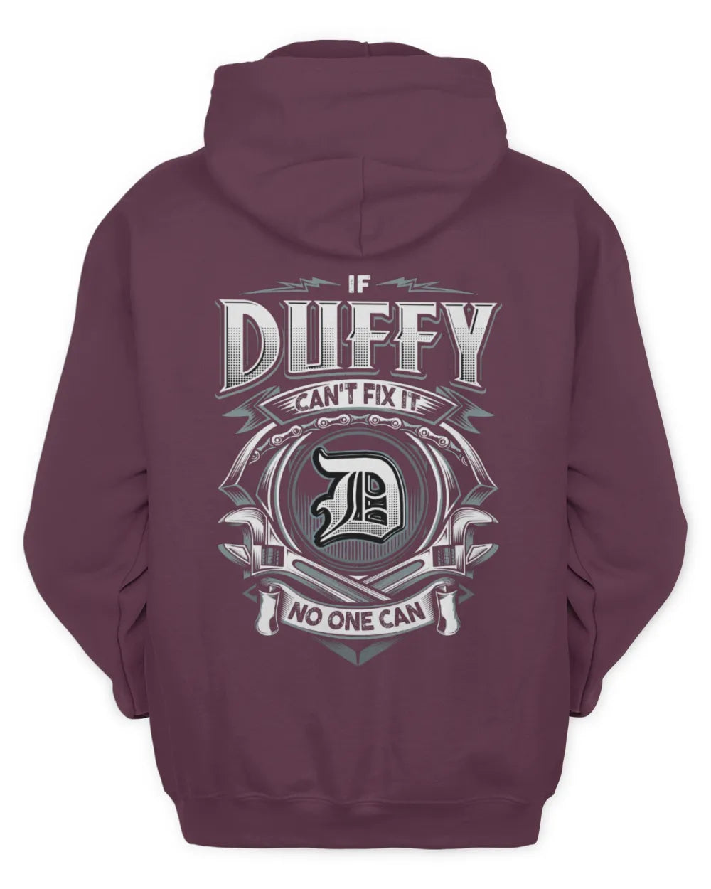 DUFFY AP81-K4-626 - Personalized Ahmed Quote Apparel “If Ahmed Can't Fix It, No One Can” - Unisex Hoodie - Maroon