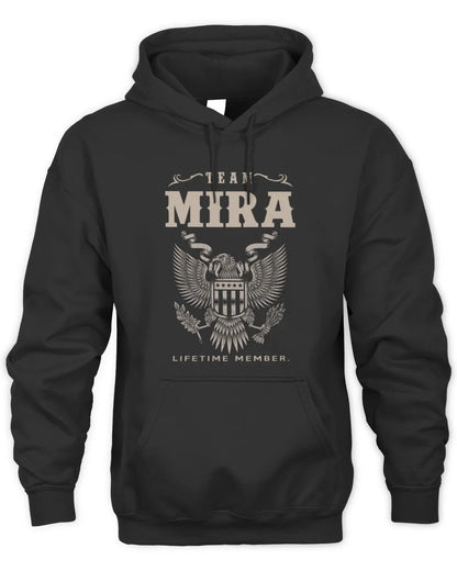 MIRA TP06-K82 – Personalized Classic Style Apparel “Team NAME Lifetime Member” - Unisex Hoodie - Black