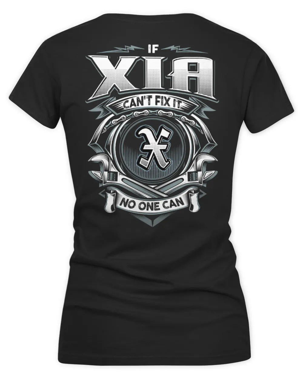 XIA AP81-K4-626 - Personalized Ahmed Quote Apparel “If Ahmed Can't Fix It, No One Can” - Women's V-Neck T-Shirt - Black