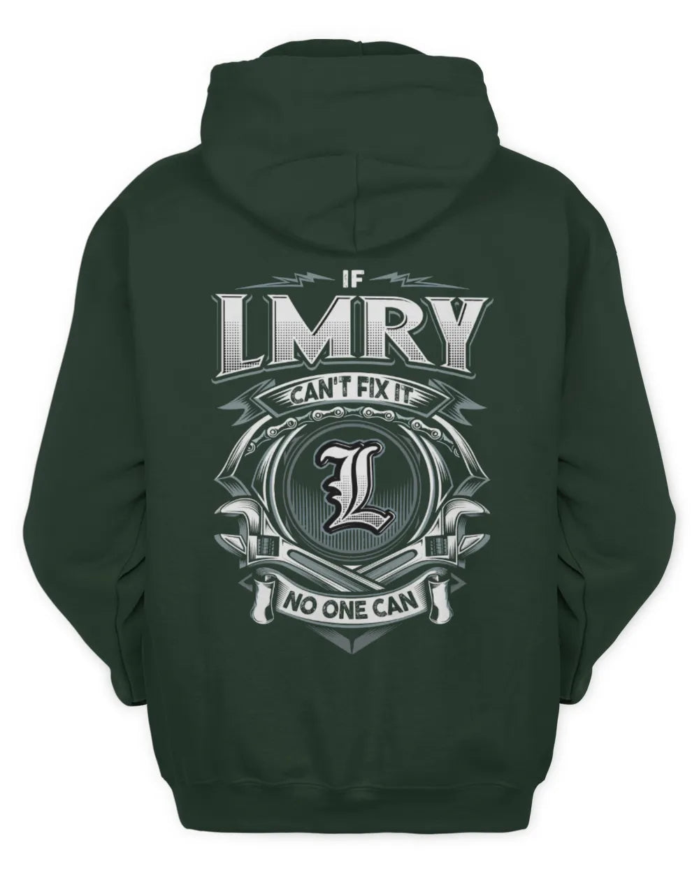 LMRY AP81-K4-626 - Personalized Ahmed Quote Apparel “If Ahmed Can't Fix It, No One Can” - Unisex Hoodie - Forest Green