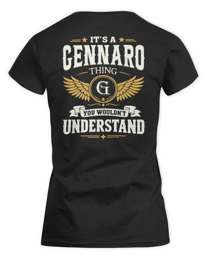 GENNARO KT06-M008 It’s a [NAME] Thing – You Wouldn’t Understand | Personalized Vintage T-Shirt - Women's Standard T-Shirt - Black