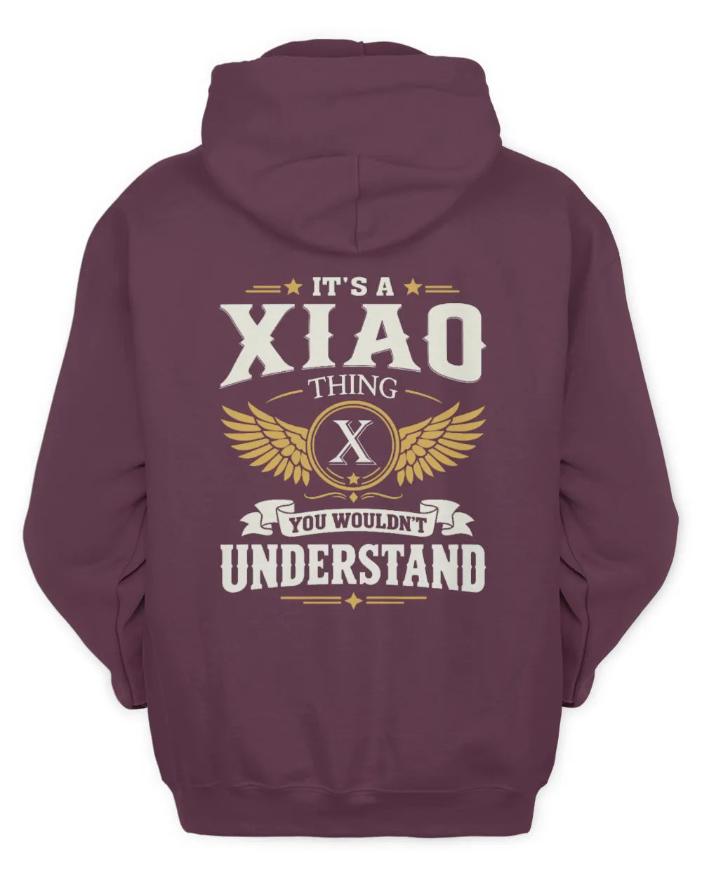 XIAO KT06-M008 It’s a [NAME] Thing – You Wouldn’t Understand | Personalized Vintage T-Shirt - Unisex Hoodie - Maroon
