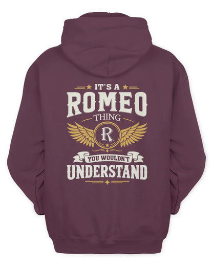 ROMEO KT06-M008 It’s a [NAME] Thing – You Wouldn’t Understand | Personalized Vintage T-Shirt - Unisex Hoodie - Maroon