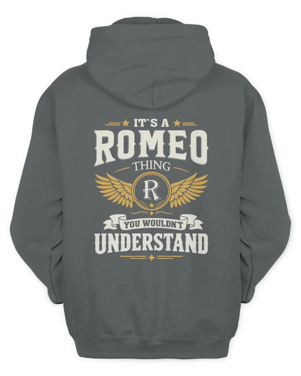 ROMEO KT06-M008 It’s a [NAME] Thing – You Wouldn’t Understand | Personalized Vintage T-Shirt - Unisex Hoodie - Charcoal