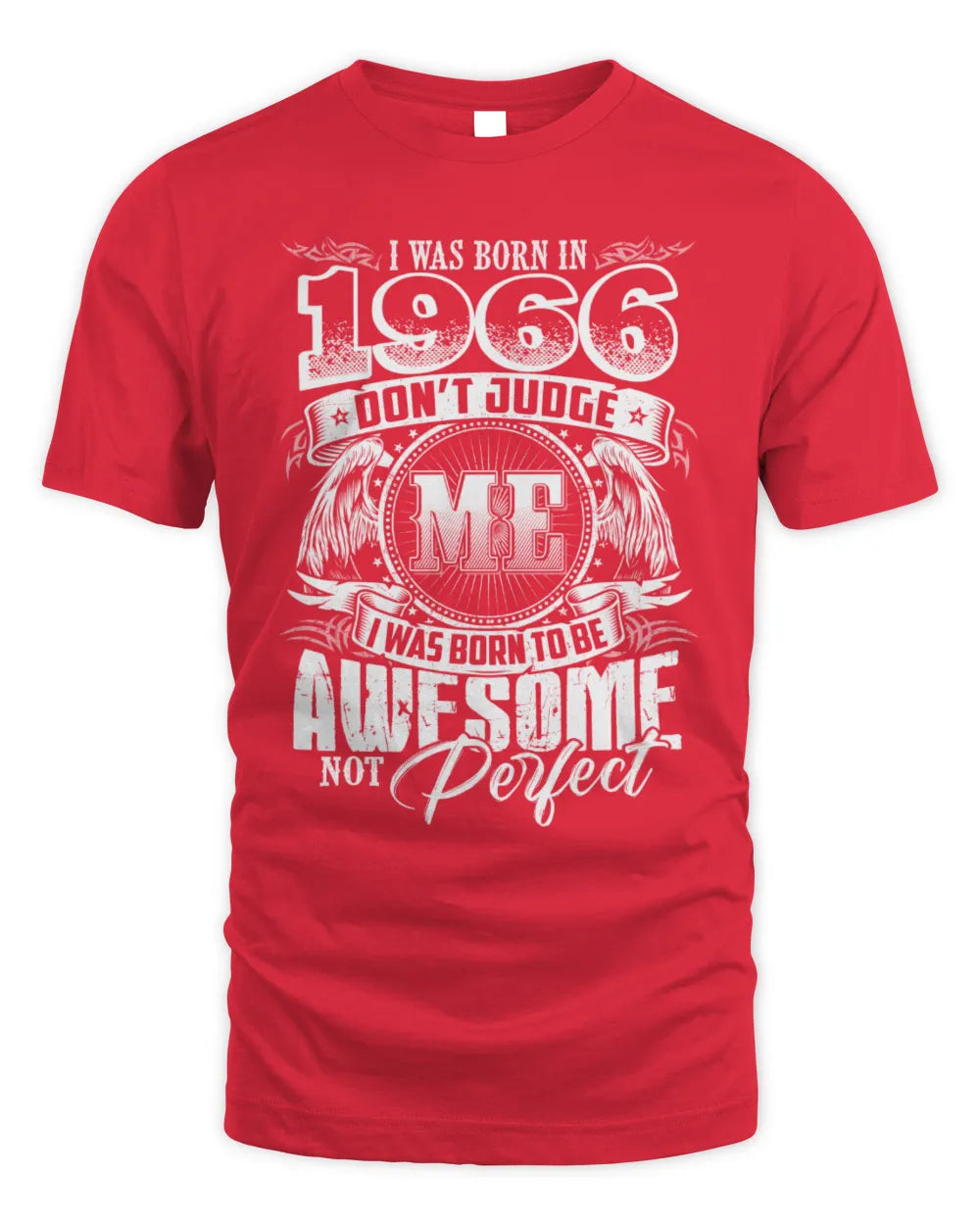 1966 HH89-K2 – Awesome Birth Year Quote T-Shirt - Unisex Standard T-Shirt - Red