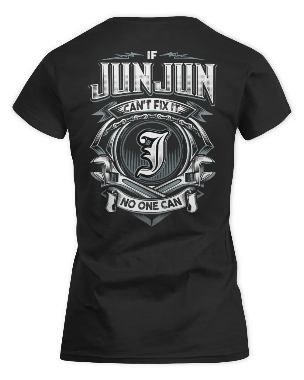 JUNJUN AP81-K4-626 - Personalized Ahmed Quote Apparel “If Ahmed Can't Fix It, No One Can” - Women's Standard T-Shirt - Black