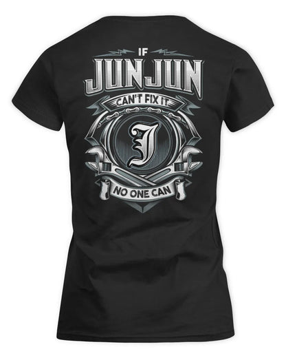 JUNJUN AP81-K4-626 - Personalized Ahmed Quote Apparel “If Ahmed Can't Fix It, No One Can” - Women's Standard T-Shirt - Black