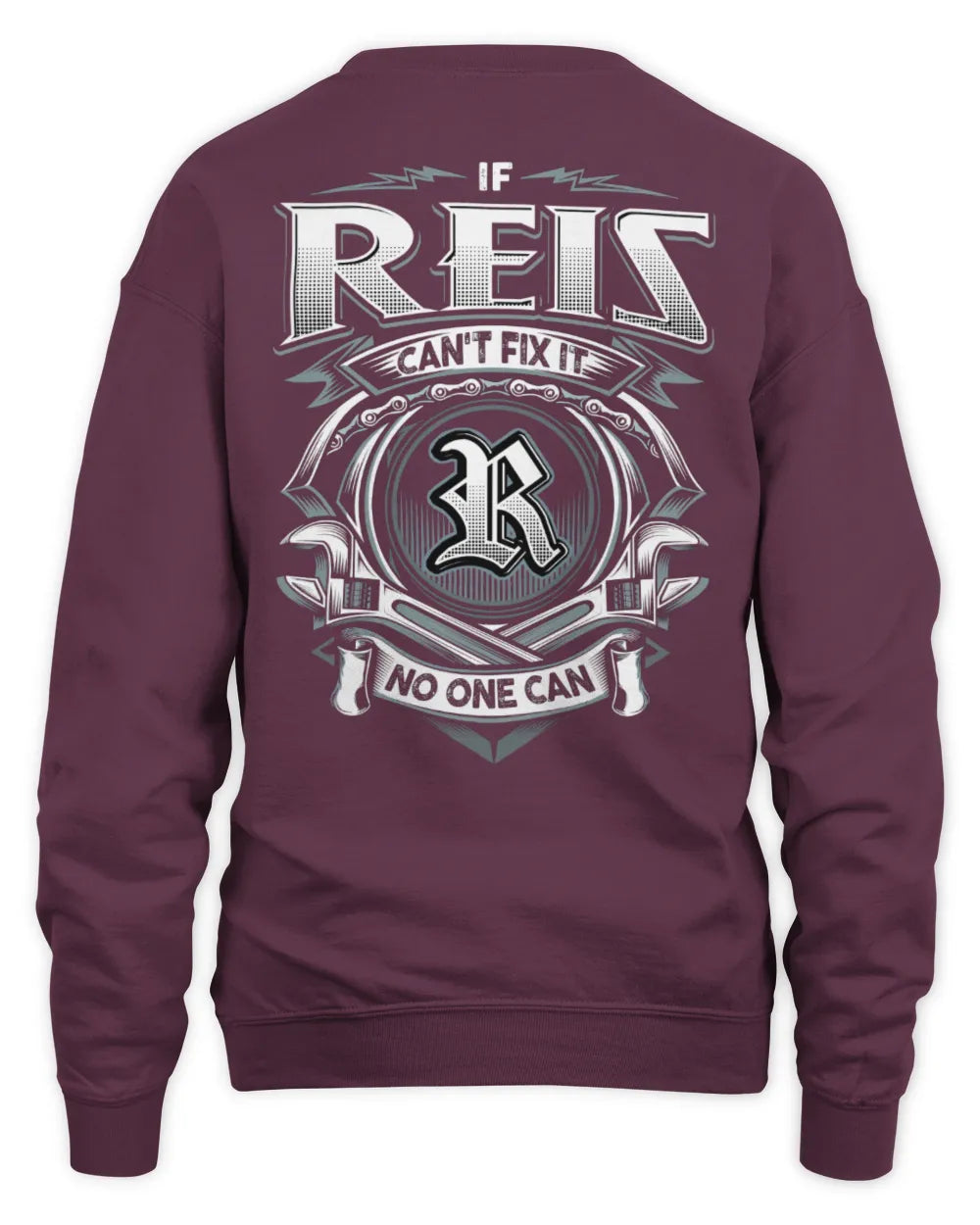 REIS AP81-K4-626 - Personalized Ahmed Quote Apparel “If Ahmed Can't Fix It, No One Can” - Unisex Sweatshirt - Maroon