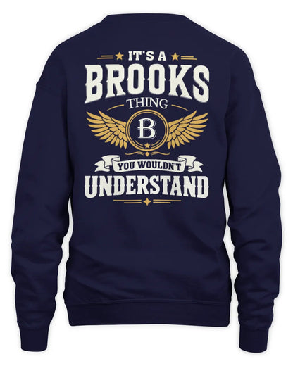 BROOKS KT06-M008 It’s a [NAME] Thing – You Wouldn’t Understand | Personalized Vintage T-Shirt - Unisex Sweatshirt - Navy