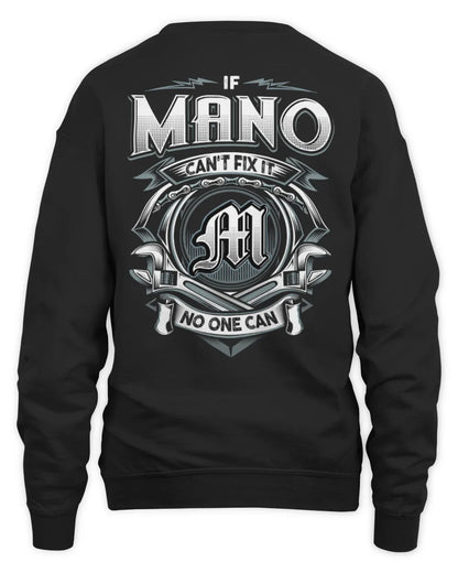 MANO AP81-K4-626 - Personalized Ahmed Quote Apparel “If Ahmed Can't Fix It, No One Can” - Unisex Sweatshirt - Black