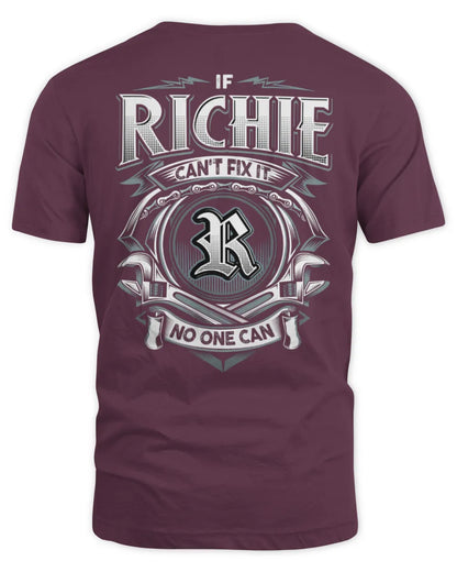RICHIE AP81-K4-626 - Personalized Ahmed Quote Apparel “If Ahmed Can't Fix It, No One Can” - Unisex Standard T-Shirt - Maroon