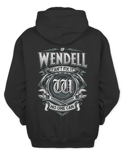 WENDELL AP81-K4-626 - Personalized Ahmed Quote Apparel “If Ahmed Can't Fix It, No One Can” - Unisex Hoodie - Black