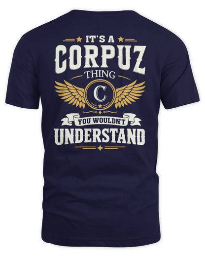 CORPUZ KT06-M008 It’s a [NAME] Thing – You Wouldn’t Understand | Personalized Vintage T-Shirt - Unisex Standard T-Shirt - Navy
