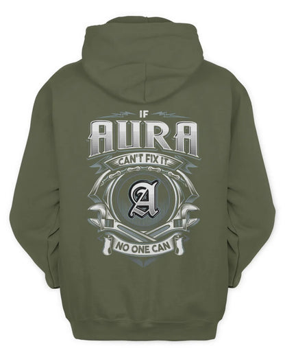 AURA AP81-K4-626 - Personalized Ahmed Quote Apparel “If Ahmed Can't Fix It, No One Can” - Unisex Hoodie - Military Green