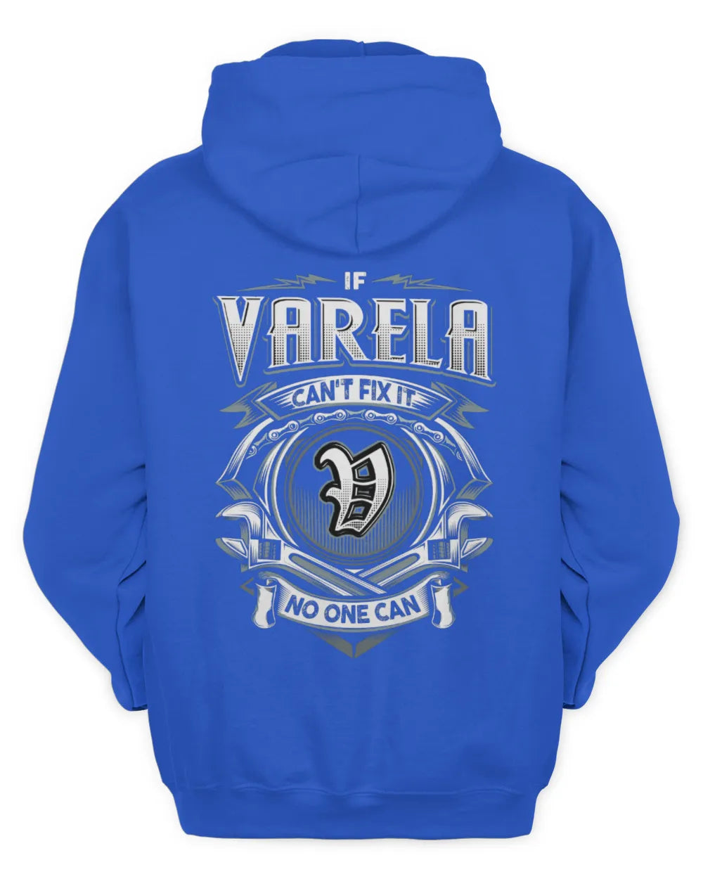 VARELA AP81-K4-626 - Personalized Ahmed Quote Apparel “If Ahmed Can't Fix It, No One Can” - Unisex Hoodie - Royal