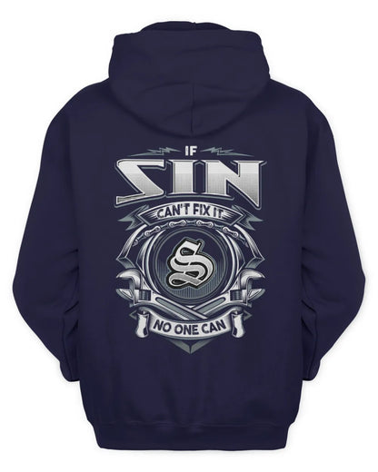 SIN AP81-K4-626 - Personalized Ahmed Quote Apparel “If Ahmed Can't Fix It, No One Can” - Unisex Hoodie - Navy