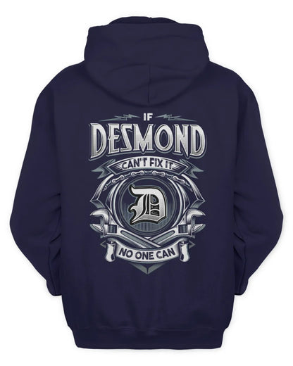 DESMOND AP81-K4-626 - Personalized Ahmed Quote Apparel “If Ahmed Can't Fix It, No One Can” - Unisex Hoodie - Navy