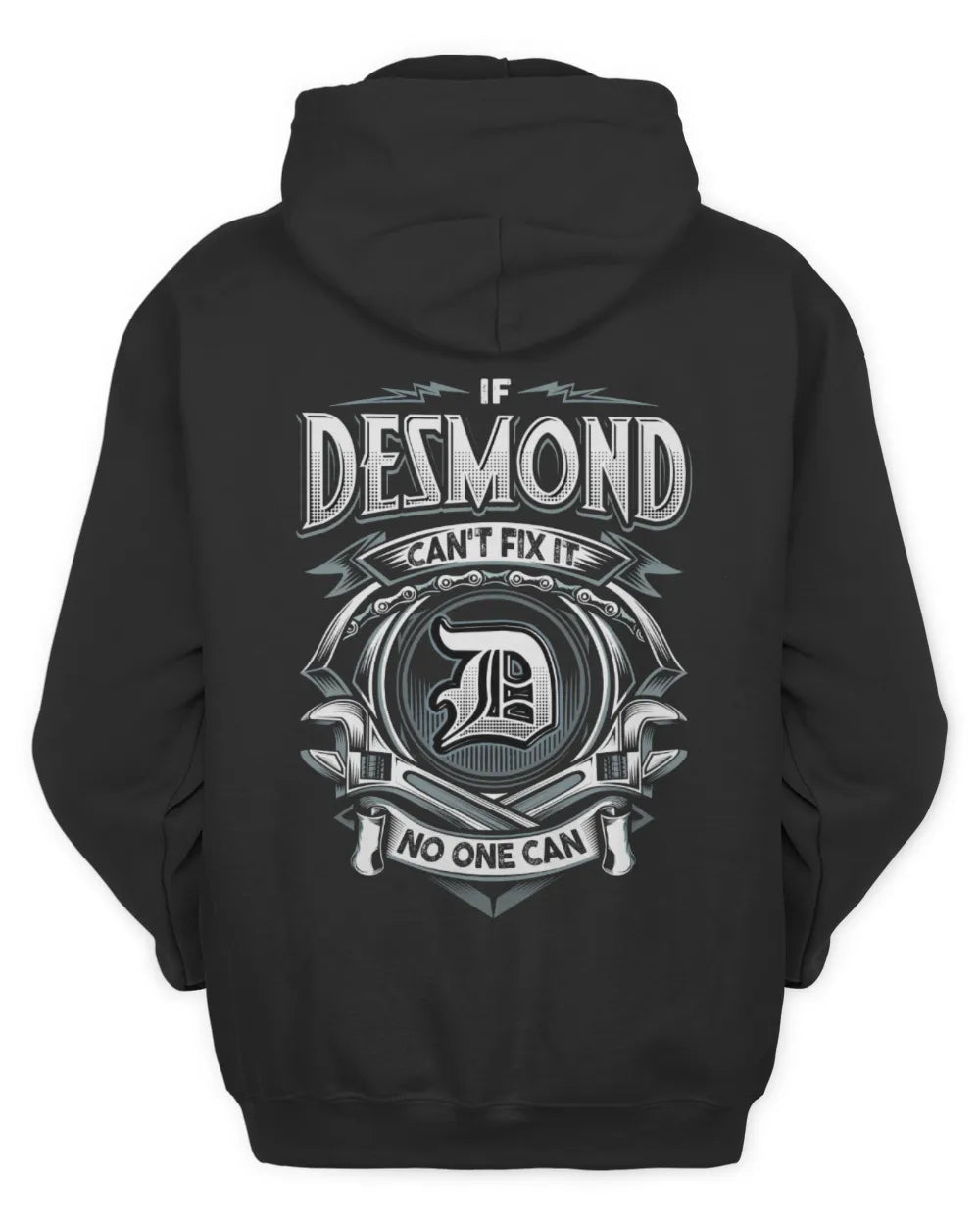 DESMOND AP81-K4-626 - Personalized Ahmed Quote Apparel “If Ahmed Can't Fix It, No One Can” - Unisex Hoodie - Black