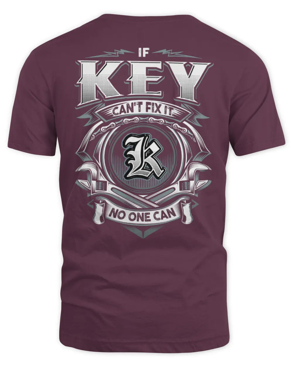 KEY AP81-K4-626 - Personalized Ahmed Quote Apparel “If Ahmed Can't Fix It, No One Can” - Unisex Standard T-Shirt - Maroon