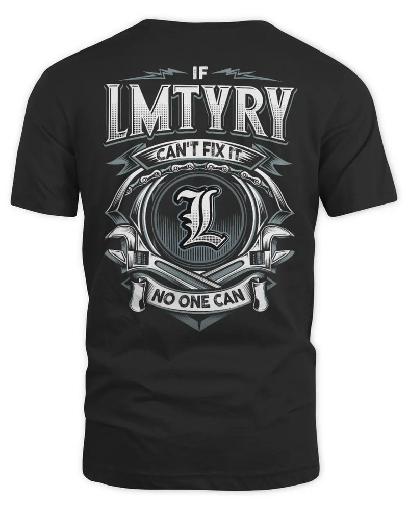 LMTYRY AP81-K4-626 - Personalized Ahmed Quote Apparel “If Ahmed Can't Fix It, No One Can” - Unisex Standard T-Shirt - Black
