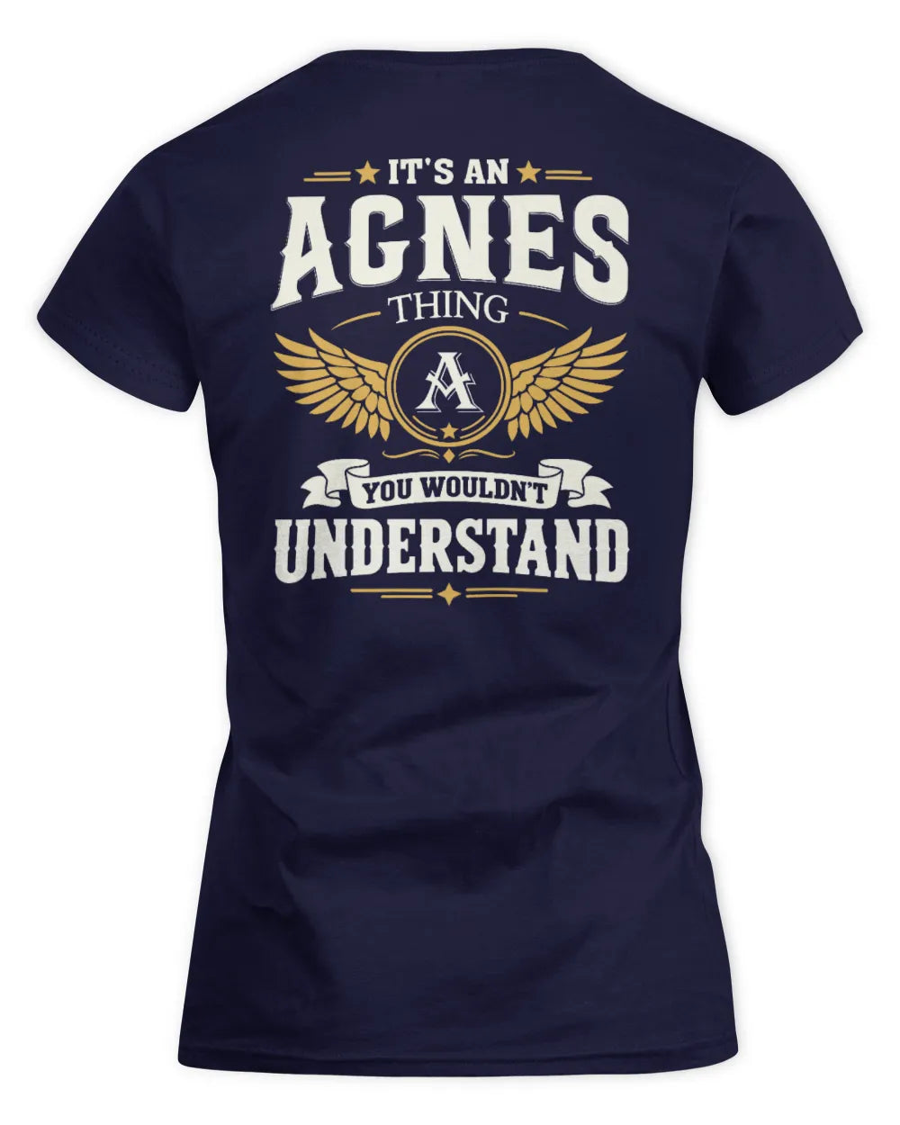 AGNES KT06-M008 It’s a [NAME] Thing – You Wouldn’t Understand | Personalized Vintage T-Shirt - Women's Standard T-Shirt - Navy