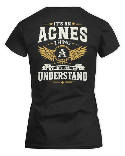 AGNES KT06-M008 It’s a [NAME] Thing – You Wouldn’t Understand | Personalized Vintage T-Shirt - Women's Standard T-Shirt - Black