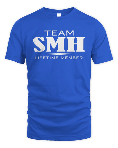 SMH BL62-K4-128 - Personalized “Team NAME Lifetime Member” - Unisex Standard T-Shirt - Royal